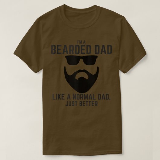 Mens Great Beard Comes Great Responsibility Beard T-Shirt (Design vorne)