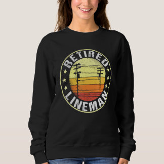 Mens Great Remüde Lineman Design Rereifen Electric Sweatshirt