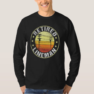Mens Great Remüde Lineman Design Rereifen Electric T-Shirt