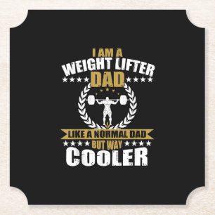 Mens Great Weightlifter Vater Gift Papa Gym T - Sh Untersetzer