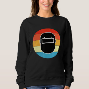 Mens Great Welding Helmet Motif Vintag Welder Des Sweatshirt