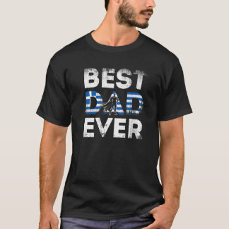 Mens Griechischer Vater Griechenland Pater Superhe T-Shirt
