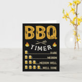 Mens Grillen Timer Barbecue Funny Grill Grilling B Karte (Gelbe Blume)