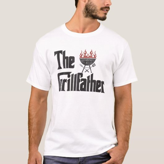 Mens Grillvater Barbeque und Grillmütter T-Shirt (Vorderseite)