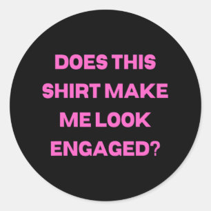 Mens Groom Bachelor Party Hochzeit macht Shirt Runder Aufkleber