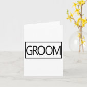 Mens Groom Matching Bride Future Ehemann Wedding B Karte (Gelbe Blume)