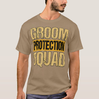 Mens Groom Protection Squad Bachelor Party  T-Shirt