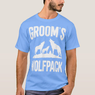 Mens Groom Squad Wolfpack  T-Shirt