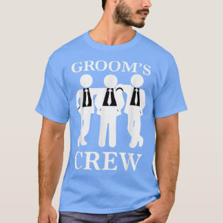 Mens Grooms Crew Bachelor Party Trauzeuge Geschenk T-Shirt
