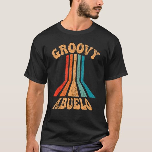 Mens Groovy Abuelo 70s Aesthetic Nostalgia 1970's  T-Shirt (Vorderseite)