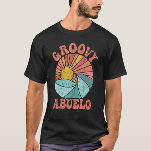 Mens Groovy Abuelo 70s Aesthetic Nostalgia 1970's  T-Shirt (Vorderseite)