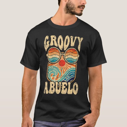 Mens Groovy Abuelo 70s Aesthetic Nostalgia 1970's  T-Shirt (Vorderseite)