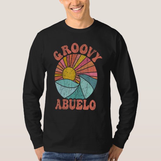 Mens Groovy Abuelo 70s Aesthetic Nostalgia 1970's  T-Shirt (Vorderseite)