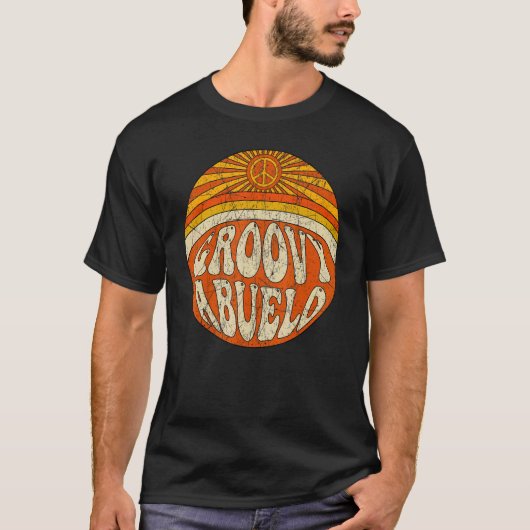 Mens Groovy Abuelo 70s Aesthetic Nostalgia 1970's  T-Shirt (Vorderseite)