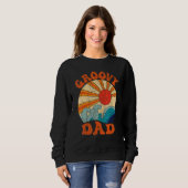 Mens Groovy Dad 70s Aesthetic Nostalgia 1970's Ret Sweatshirt (Vorne ganz)