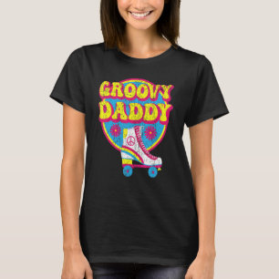 Mens Groovy Daddy 70er Ästhetische Nostalgie 1970e T-Shirt