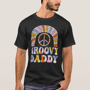 Mens Groovy Daddy 70er Ästhetische Nostalgie 1970e T-Shirt