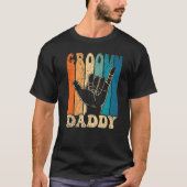 Mens Groovy Daddy 70s Aesthetic Nostalgia 1970's R T-Shirt (Vorderseite)