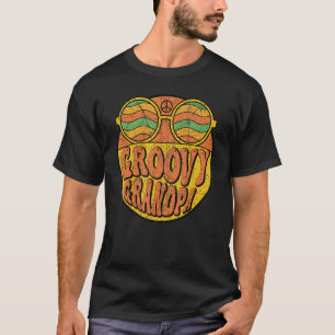 Mens Groovy Grandpa 70er Ästhetische Nostalgie der T-Shirt