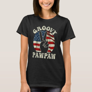 Mens Groovy Pawpaw 70er Ästhetische Nostalgie der  T-Shirt