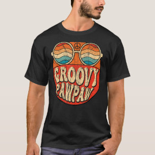 Mens Groovy Pawpaw 70er Ästhetische Nostalgie der T-Shirt