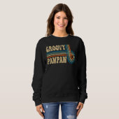 Mens Groovy Pawpaw 70s Aesthetic Nostalgia 1970's  Sweatshirt (Vorne ganz)