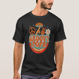 Mens Groovy Pops 70er Ästhetische Nostalgie 1970er T-Shirt