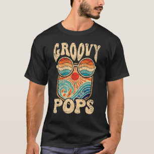 Mens Groovy Pops 70er Ästhetische Nostalgie 1970er T-Shirt