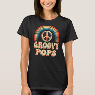 Mens Groovy Pops 70er Ästhetische Nostalgie 1970er T-Shirt