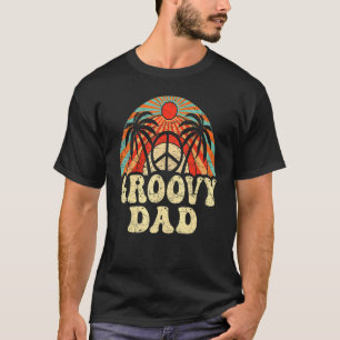Mens Groovy Vater 70er Ästhetische Nostalgie Ret 1 T-Shirt