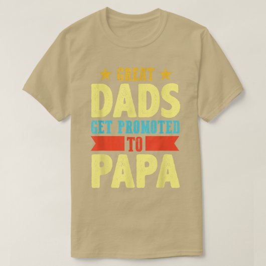 Mens große Vater befördert Papa Vater Daddy Vater T-Shirt (Design vorne)