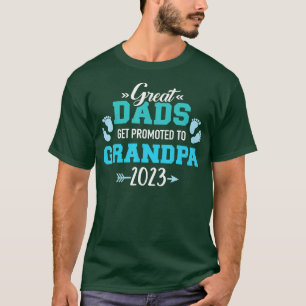 Mens Große Väter werden zum Großvater 2023 beförde T-Shirt