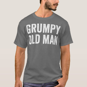 Mens Grumpy Old Man Grandpa Vater Sonniger Tag der T-Shirt