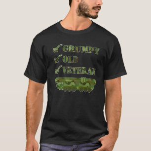 Mens Grumpy Old Veteran ICBM Missile Veteran Promo T-Shirt