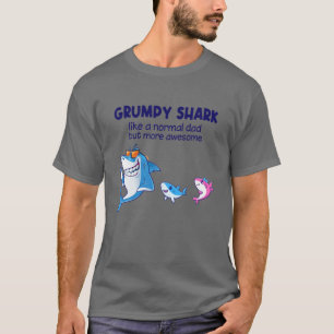 Mens Grumpy Shark wie ein normaler Hai, aber mehr  T-Shirt