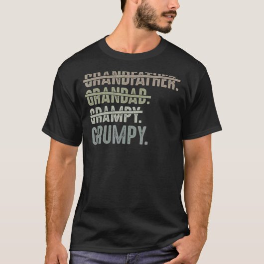 Mens Grumpy Vatertag Männer Großvater G T-Shirt (Vorderseite)