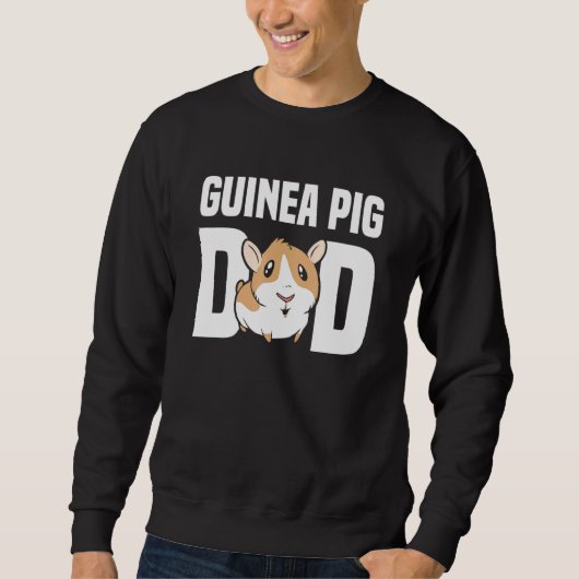 Mens Guinea Schweinefleisch Vater Niedlich Guinea  Sweatshirt (Vorderseite)