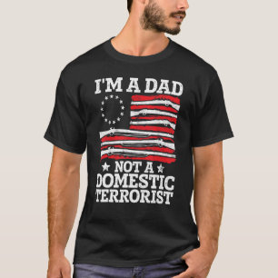 Mens Gun American Flag Ich bin ein Vater, kein Inl T-Shirt