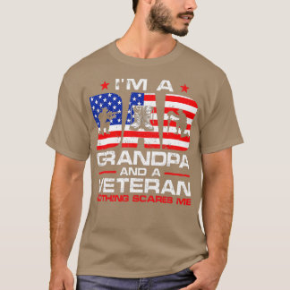 Mens Gun American Flag Im Vater Opa und Vete T-Shirt
