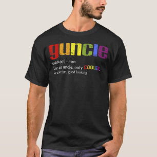 Mens Guncle Definition Lgbt T-Shirt für Gay Onkel