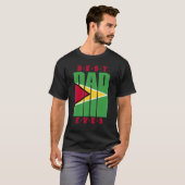 Mens Guyanese Daddy Fathers Day Guyana Vater T-Shirt (Vorne ganz)