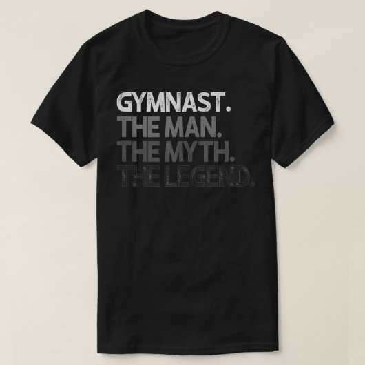 Mens Gymnast Gymnastik Mann Das MythGift T-Shirt (Design vorne)