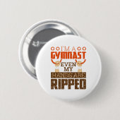 Mens Gymnastics Boy Gymnast Handgriff Ripped Rings Button (Vorne & Hinten)