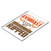 Mens Gymnastics Boy Gymnast Handgriff Ripped Rings Notizblock (Linke Seite)