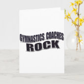 Mens Gymnastics Coach Geschenke Karte (Gelbe Blume)