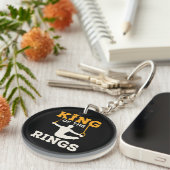 Mens Gymnastics King of the Rings Schlüsselanhänger (Vorderseite rechts)