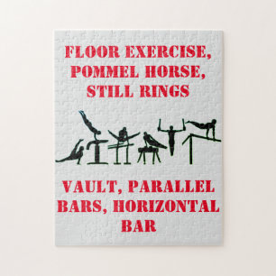 Mens Gymnastik Puzzle für Jungen!