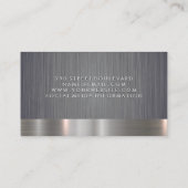 Mens Hair Bart Icon | Hintergrund für metallisch g Visitenkarte (Rückseite)