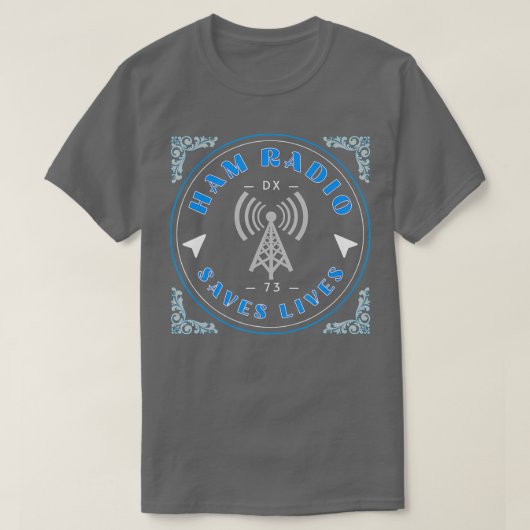 Mens Ham Radio Rette Lives Amateur Radio DX Contes T-Shirt (Design vorne)