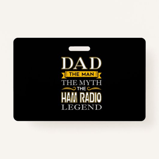 Mens Ham Radio Vater Shirts Geschenke für Vater - Ausweis (Vorderseite)